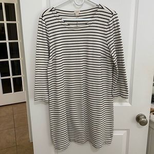 J Crew Factory striped t-shirt dress size Medium